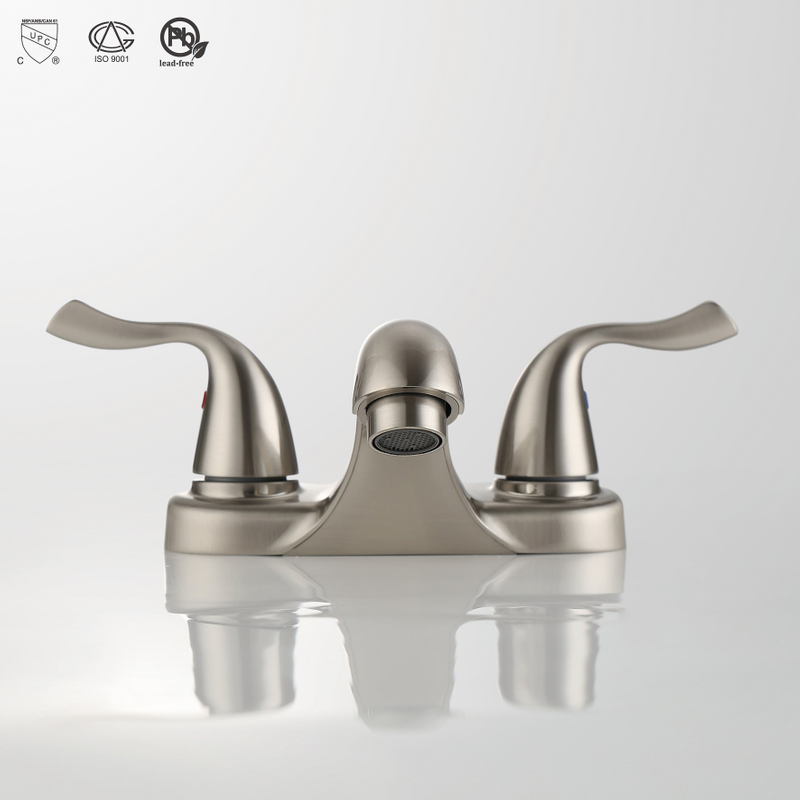 Sly gebürstet Nickel Modernes Waschbecken Deck Mount Countertop Wash Becken Wasserhahn