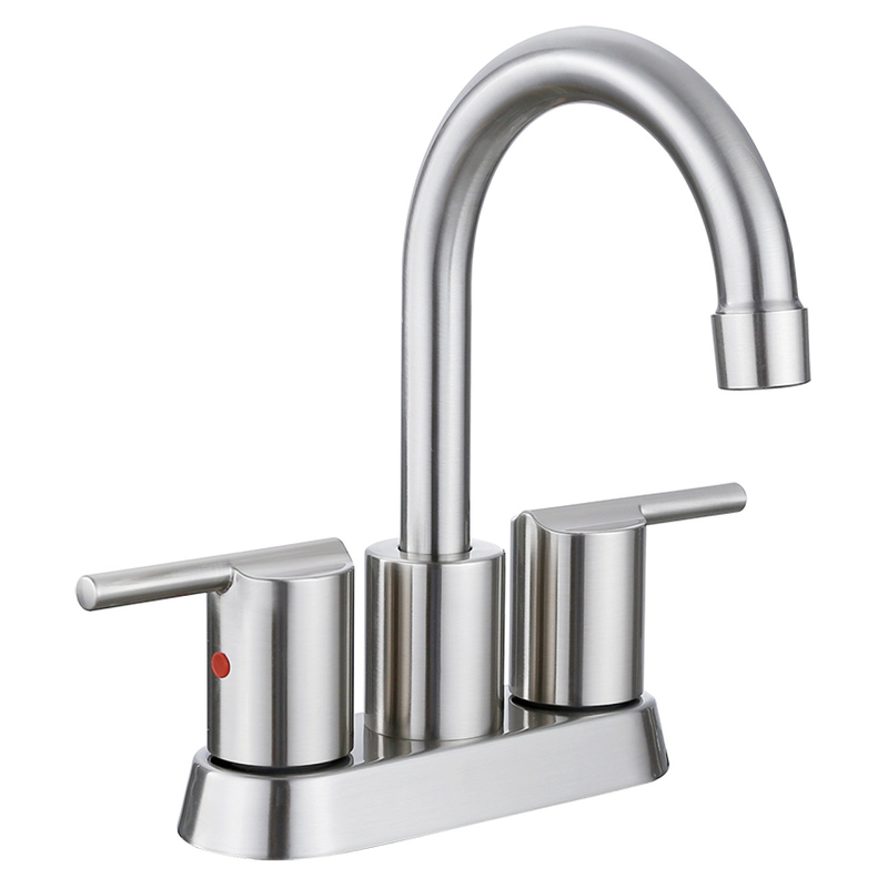 Sly gebürstet Nickel mit niedrigem Kraftwasserkontrollbecken Badezimmer Wasserhahn Wasserhahn
