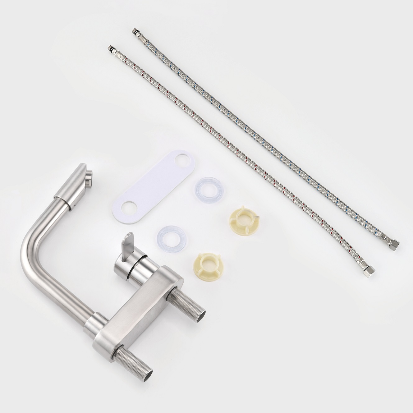 Sly gebürstete Nickel moderne Einsloch -Waschbecken Wasserhahn Badezimmer Waschbecken Wasserbecken Wasserhähne