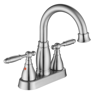 Sly Zink gebürstete Nickel -Badezimmer -Wasserhähne für heißes und kaltes Wasserhahn