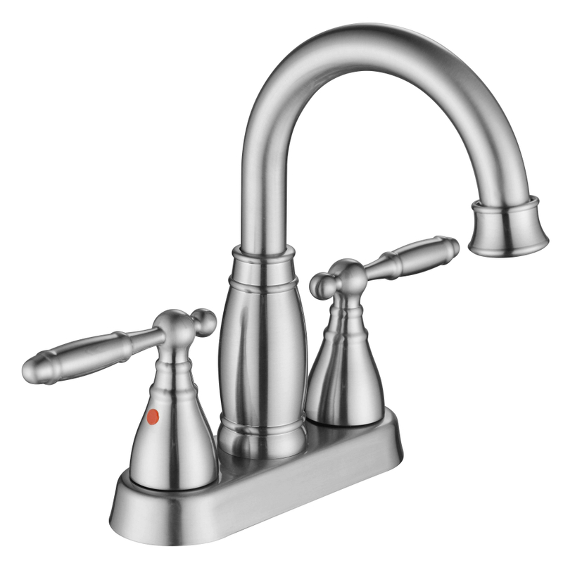 Sly Zink gebürstete Nickel -Badezimmer -Wasserhähne für heißes und kaltes Wasserhahn