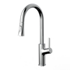 Sly Chrom Küchenspüle Wasserhahn mit Pull Down Spray Heißer und kalter schwarzer Küchenmixer