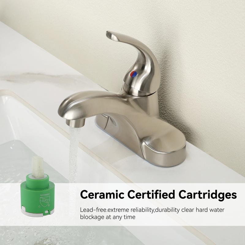 Samliyu 4 Zoll Eingriff Waschbecken Taps Basin Mixer Wasserhahn und Vorrichtungen