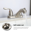 Schlaues Doppelgriff Doppel -Loch -Zentrenset Toilette Wasserhahn Badezimmer 4 Zoll Becken Wasserhahn