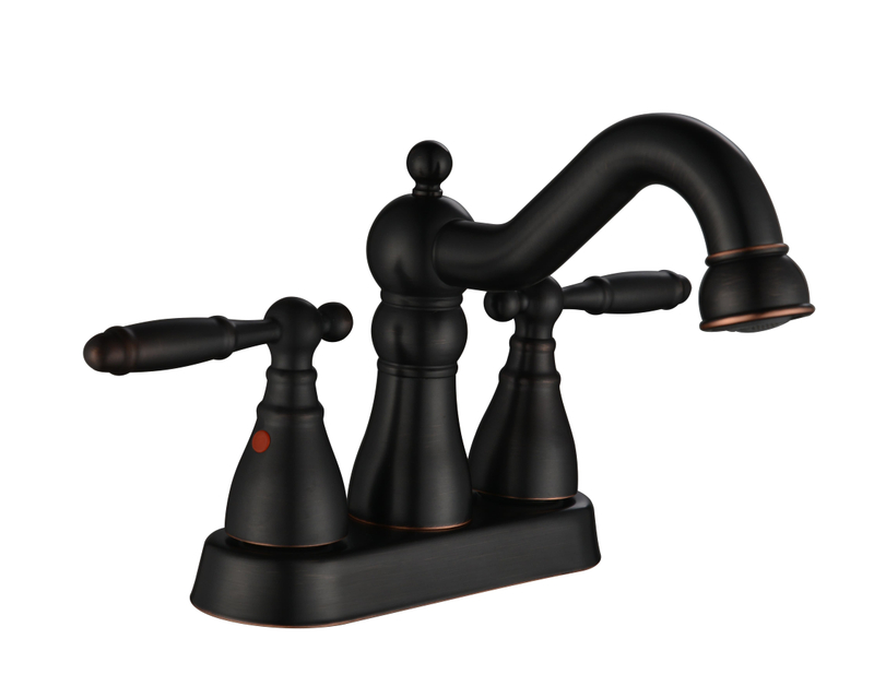 Schlauer moderner Luxus Doppel -Griff -Becken Wasserhahn Badezimmer TAP 4 Zoll Wasserhahn 