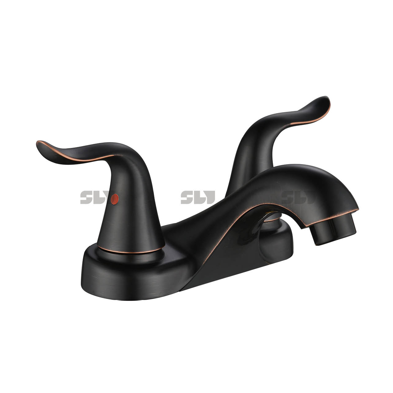 SLY Zwei-Griff-Badezimmer-Luxus-Chrom-Messing-4-Zoll-Wasserhahn Bester Wasserhahn 