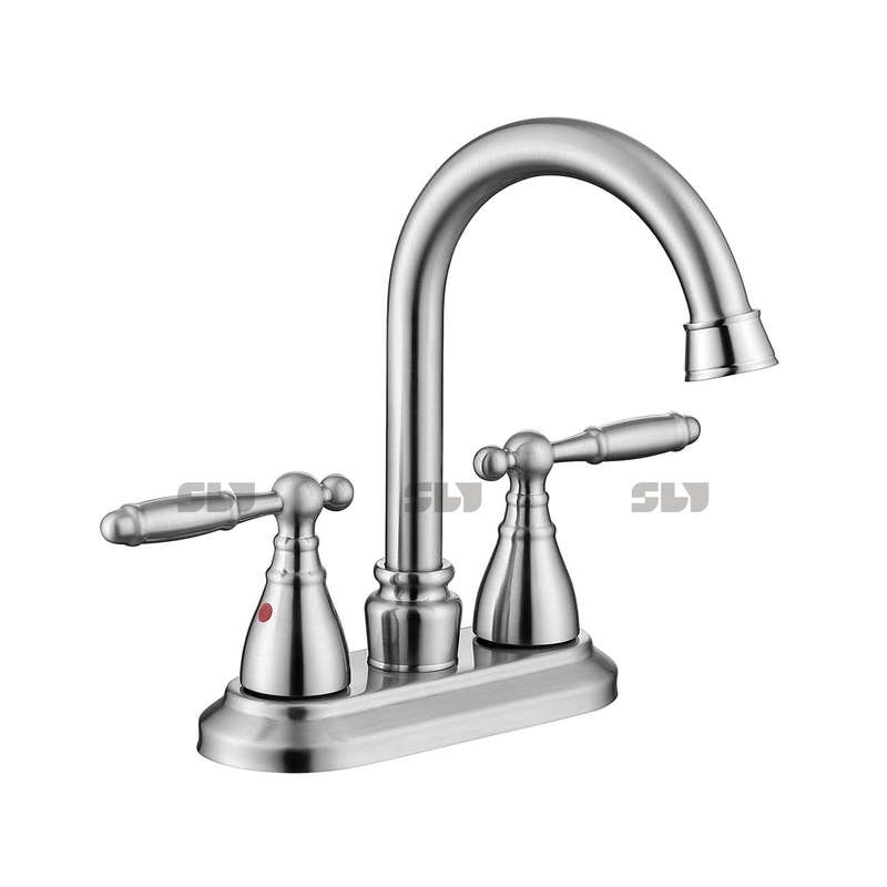 SLY High Arc Badezimmer Waschbecken Centerset Wasserhahn Deck montierter Wasserhahn Badezimmer Wasserhahn 