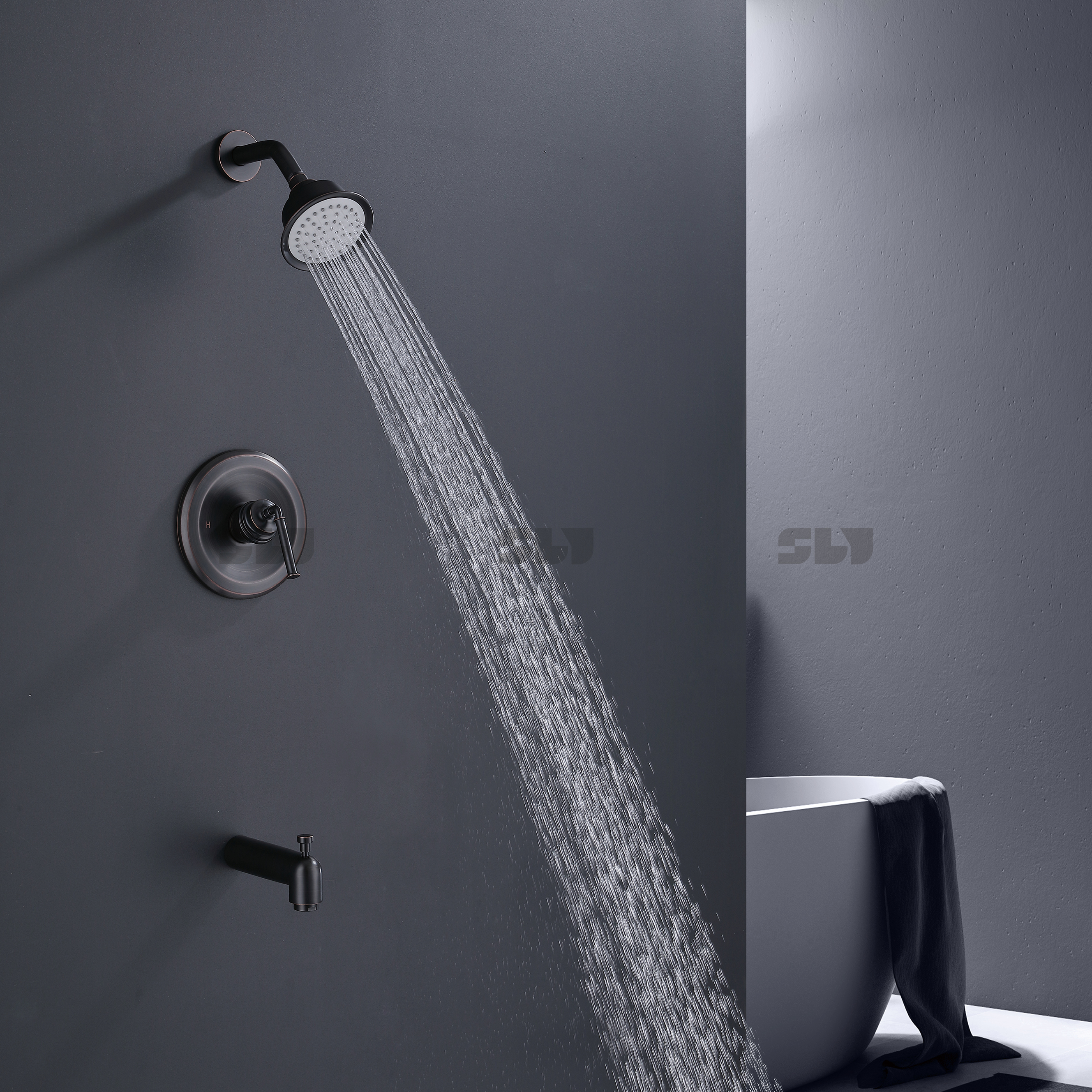  Duscharmatur Messing Zwei Funktion 