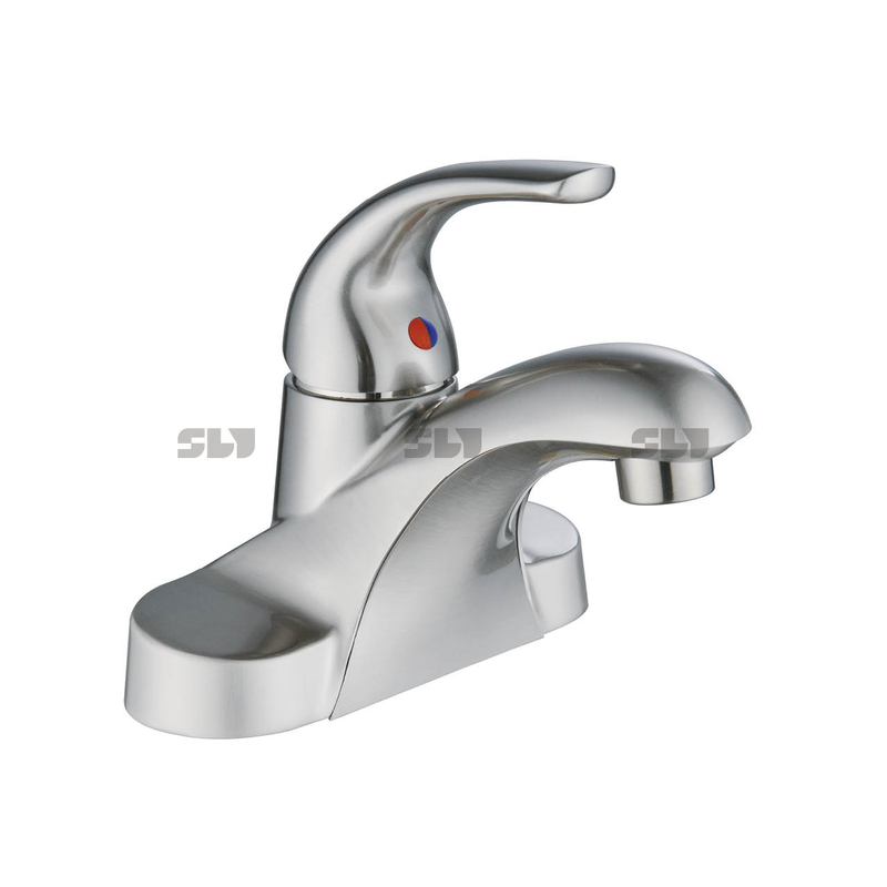 SLY Waschbecken Badezimmer heiß kalt Gesicht Becken Luxus Chrom Messing Wasserhahn 4 Zoll Badezimmer Wasserhahn