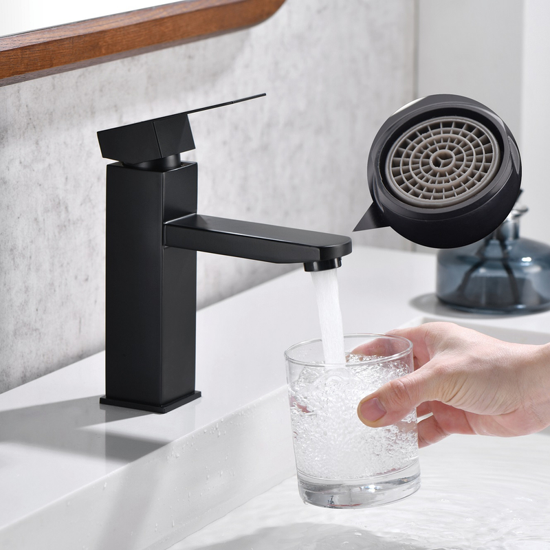 Sly Matte Black Rabatt Badezimmer Ein Hebel Wasserhahn Zapfhähne
