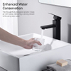 Sly Matte Black Black Griffe Messingbecken Wasserhahn Decked montiertes kaltes heißes Wasserkapsel Badezimmer