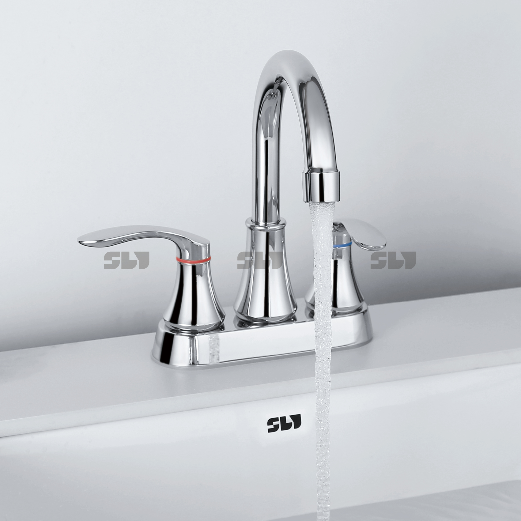 Badezimmerhahn mit zwei Griffen