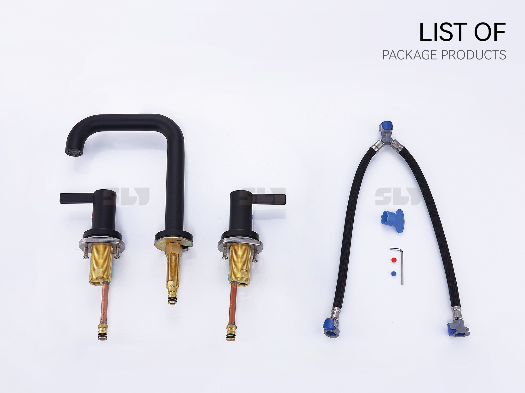 8 Zoll weit verbreiteter Wasserhahn