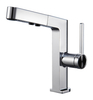 Schlaues Zink gebürstete Gun Metal Modernes Badezimmer Einleiche Griff Waschbecken Wasserhähne Mixer Haken