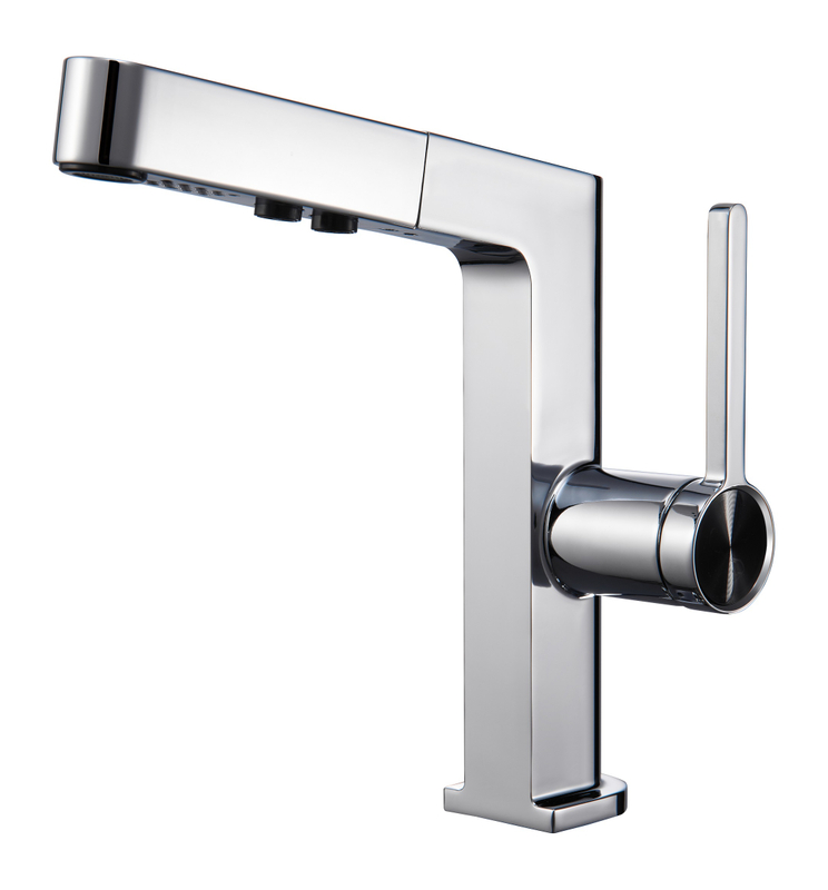 Schlaues Zink gebürstete Gun Metal Modernes Badezimmer Einleiche Griff Waschbecken Wasserhähne Mixer Haken