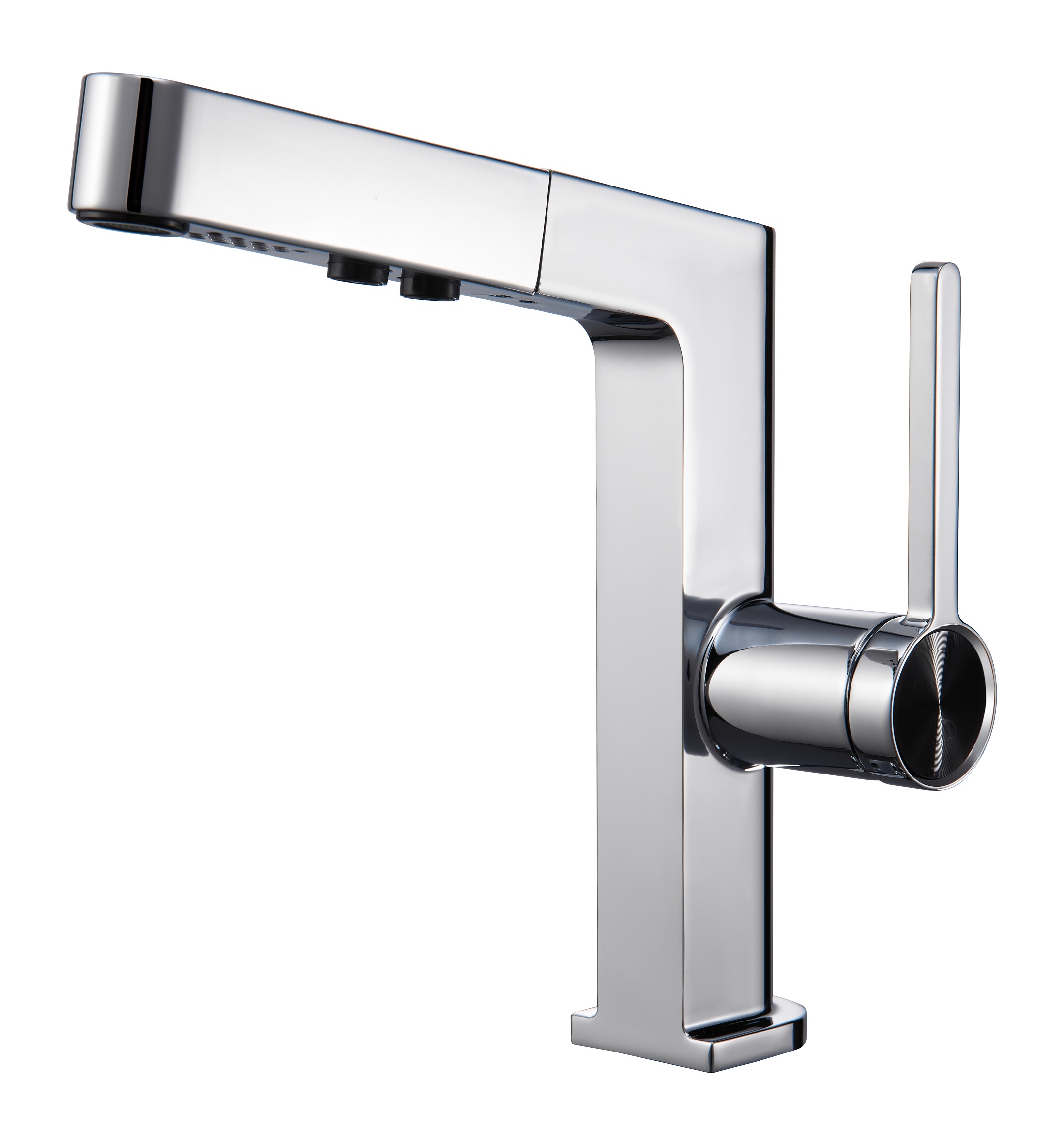 Schlaues Zink gebürstete Gun Metal Modernes Badezimmer Einleiche Griff Waschbecken Wasserhähne Mixer Haken