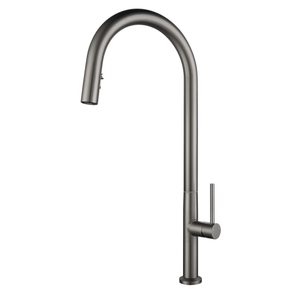 Sly China Lieferant gebürstete Gun Metal 304 Eingriff Waschbecken Wasserhahn Mixer Küche Tipp