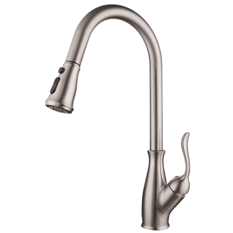 Sly gebürstet Nickel neuer Stil polierter Eingriff Pull Down Kitchen -Wasserhahn, Wasserhahn,