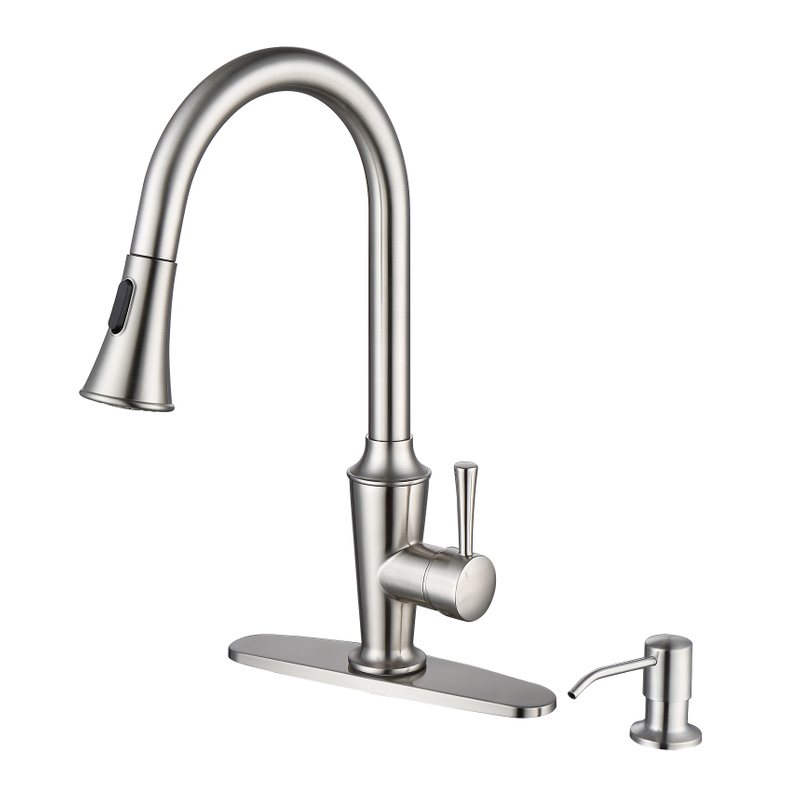 Sly gebürstet Nickel heißer Verkauf Küchenarmatur mit Pull Down Sprühgerät Waschbecken Wasserhahn