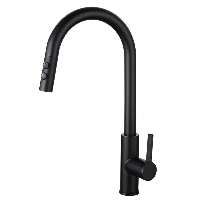 Sly Matte Black Heißverkaufs Waschbecken Wasserhahn Pull Down Küchenarmatur