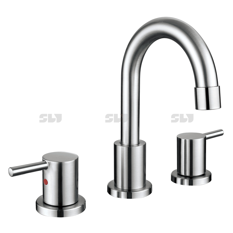 3 Löcher 8 Zoll Wasser Wasserhahn Breitbreite Waschbecken Wasserhahnmixer Hähne