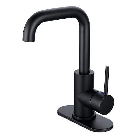 SLY Messing-Silber-Schwarz-Wasserhahn, Einhand-Badezimmerarmaturen, Waschtischmischer