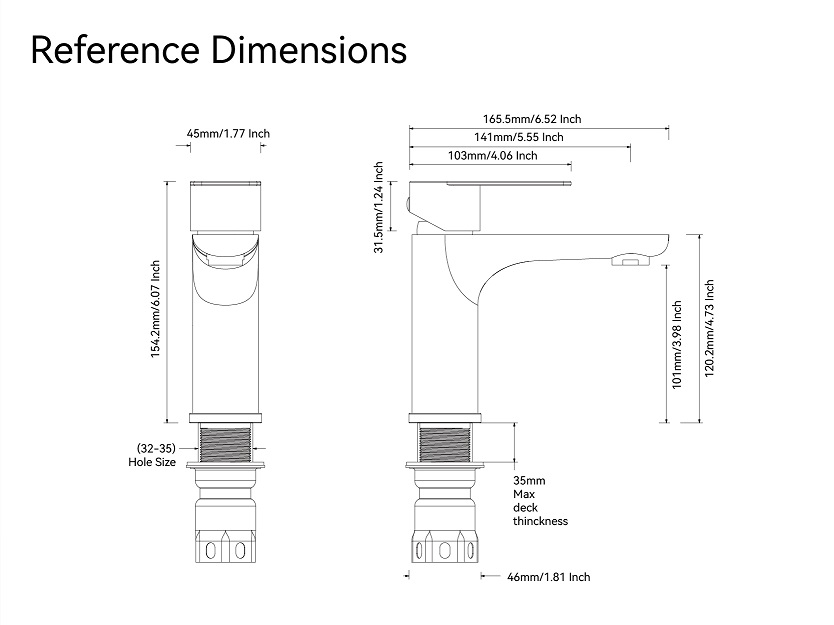 Badarmatur aus poliertem Nickel