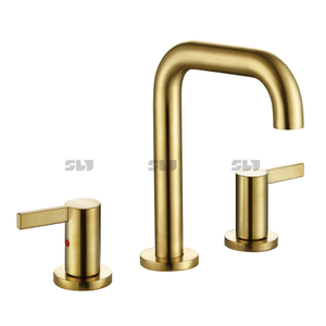 Sly High-End Luxus Gold Doppelgriff Wasserhahn Badezimmer