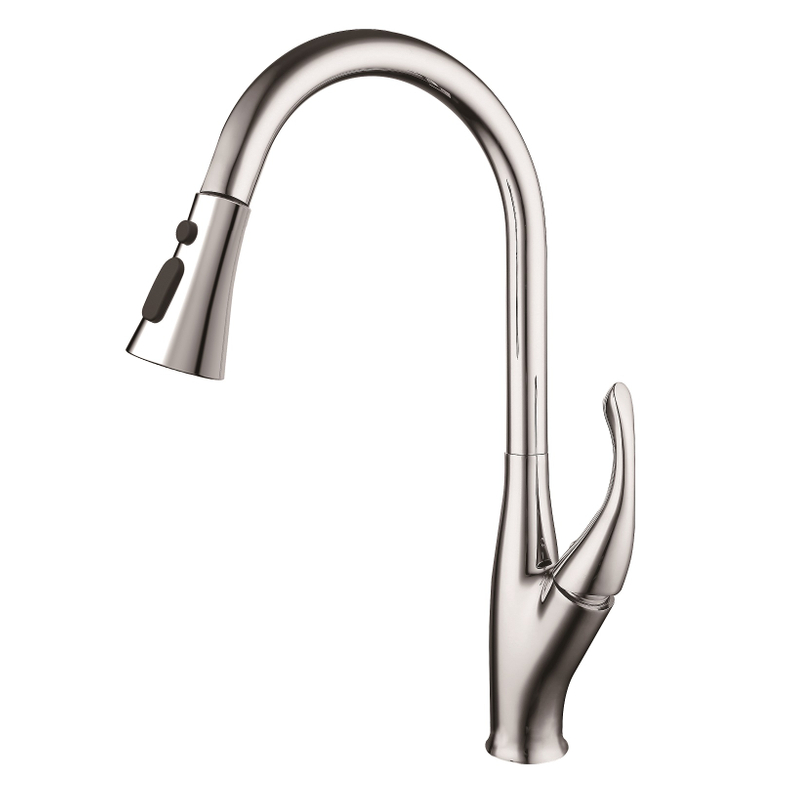 Sly Chrome Single Griff High Bogen Pulldown Kitchen Wasserhahn