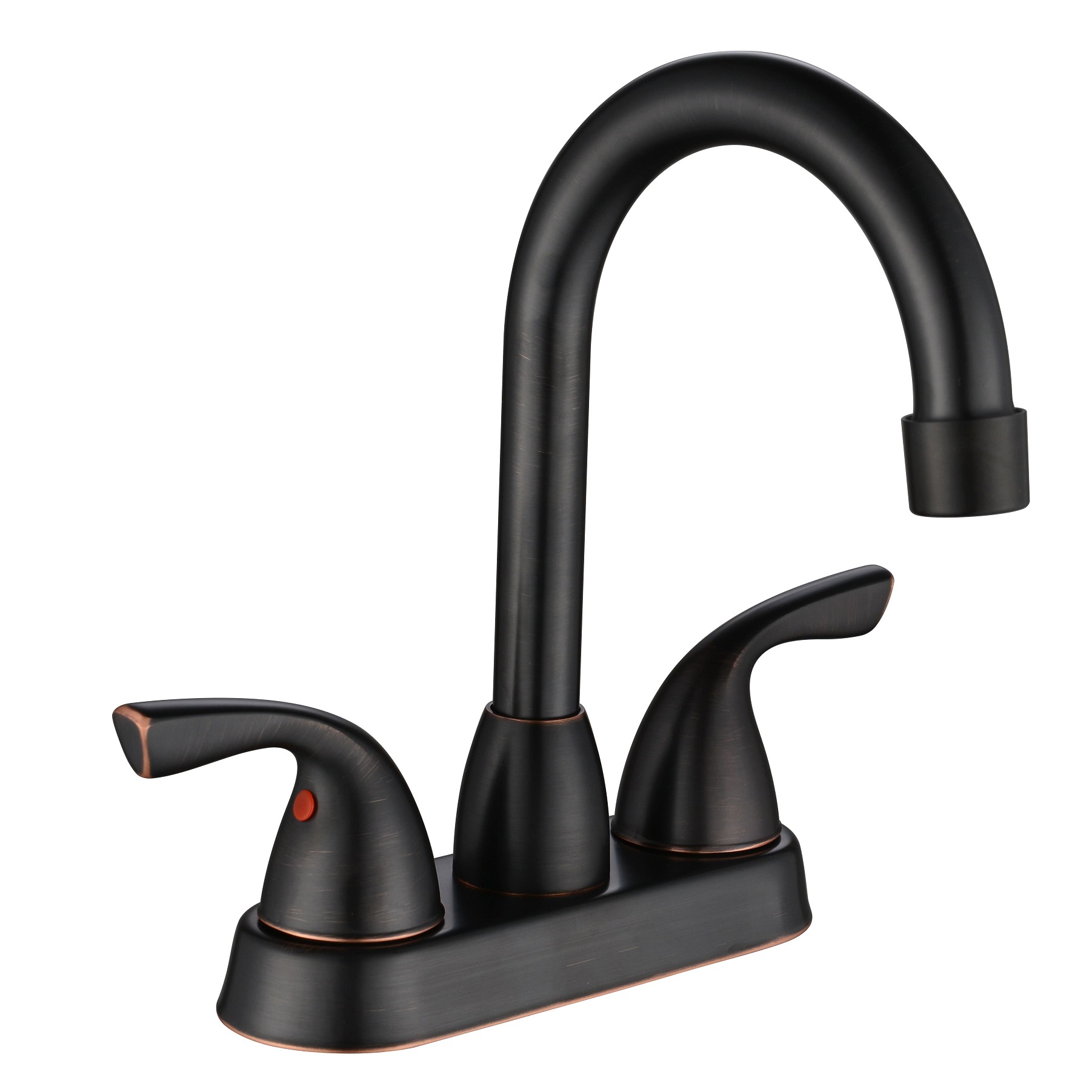 Sly Messing gebürstet Nickel moderner Wandmontage Heißer und kaltes Wassersteuerbecken Wasserhahn