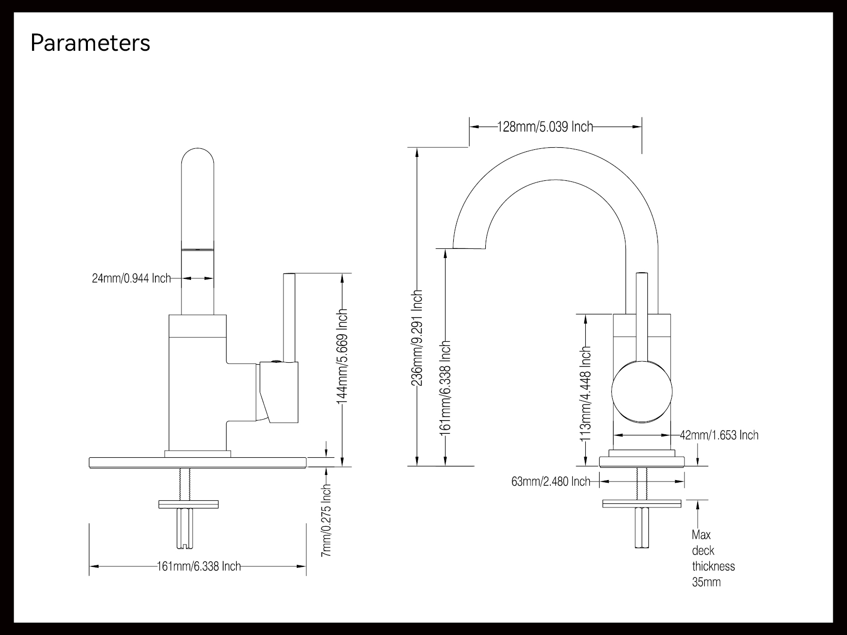 Badezimmer mit einem Wasserhahn