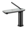 Sly Messing Titanium Gold Eingriff eins Loch moderner Waschbecken Wasserhahn