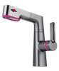 Sly Zink gebürstete Waffe Metall Badezimmer Heiße und kalte Ein -Loch -Waschhandbeckenmischhahn Wasserhahn