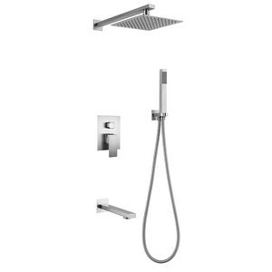 Samliyu wand montiertem oberen Wasserfall Niederschlag Wasserhahn verstecktes Duschsatz mit Jetspray-Muster eingebetteter Duschkopf