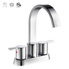 China Factory Centerset Heißer/kalter Badezimmer Wasserhahn Zwei -Hand -Wasserhahnbecken Wasserhahn gebürstetes Gold