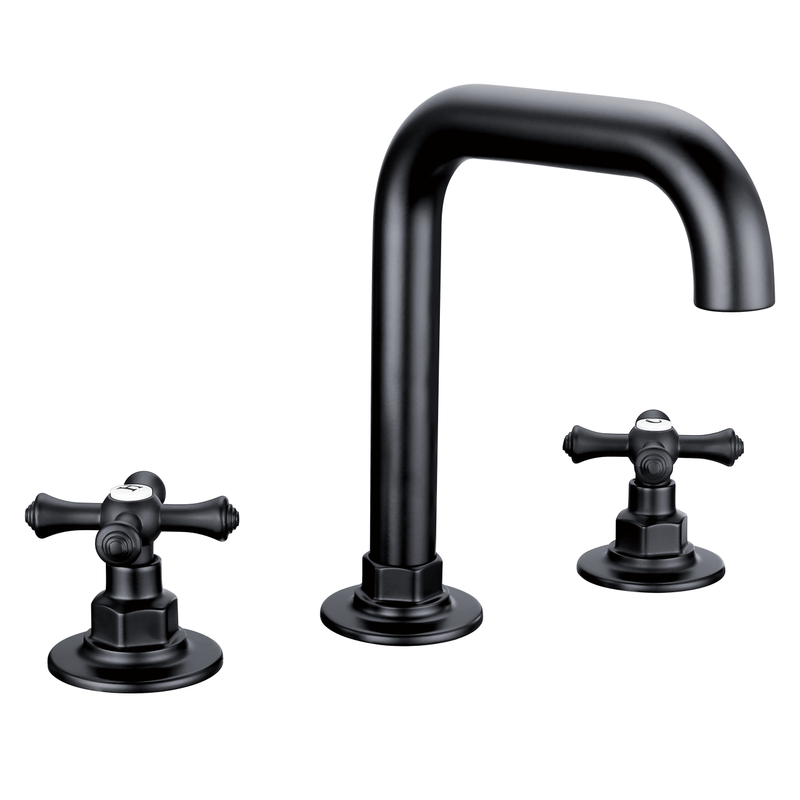 Hochwertige 3 Löcher Doppelgriff Badezimmer Wasserhahn Waschbeckenmischer Haken