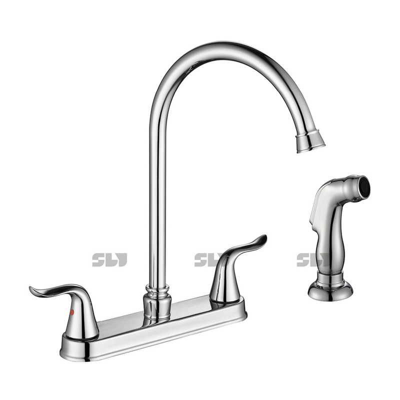 SLY Heißer und kalter Küchenarmatur Deckmontierter Wassermischer Küchenarmatur mit Sprüher
