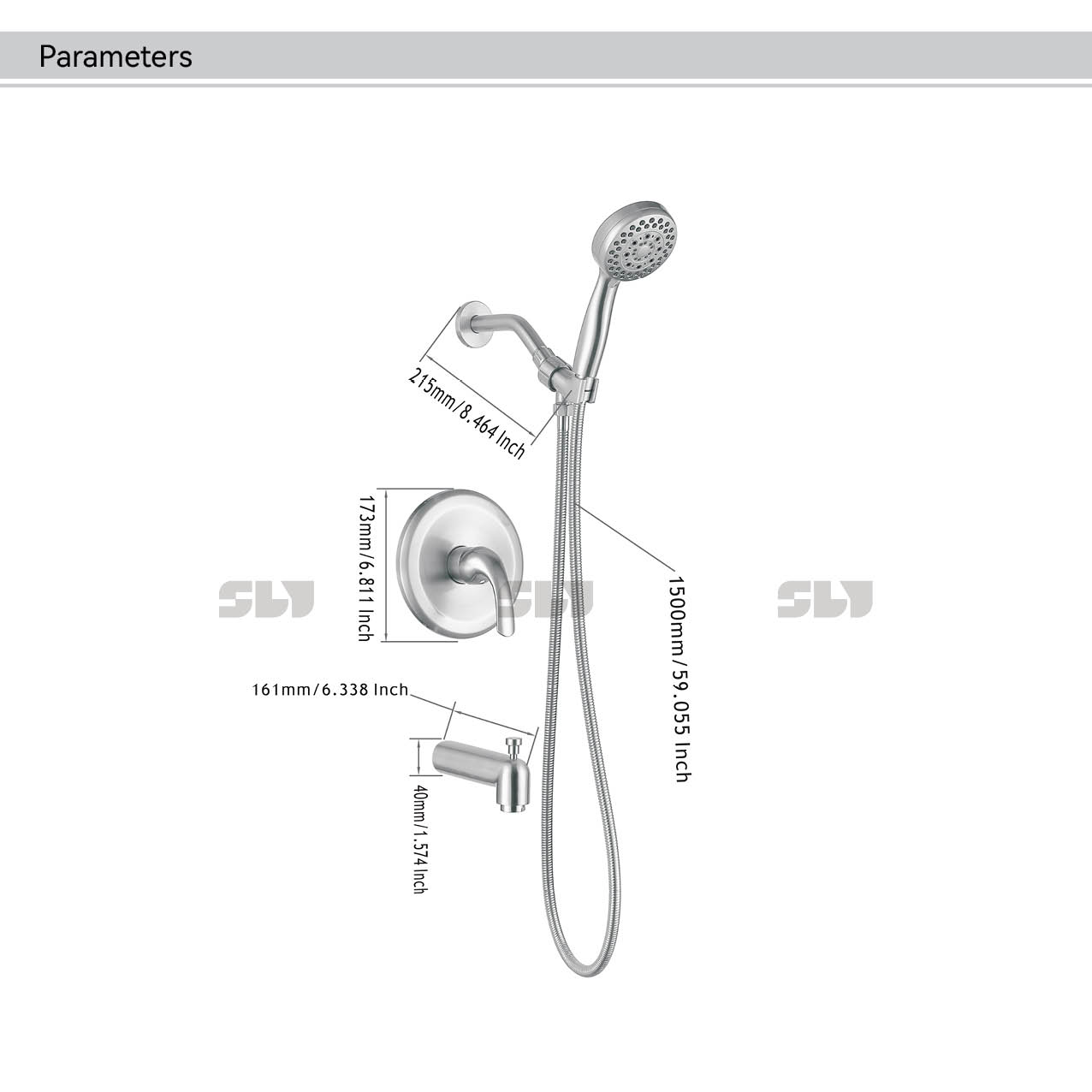 Duschhahn Duschschubstet 