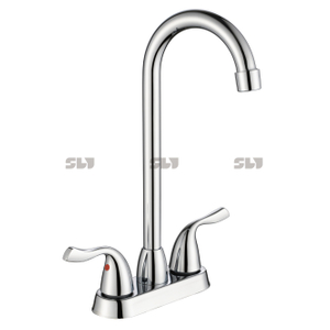 Sly High -End gebürstet Nickel Badezimmer Küchenarmatur Dual Griff hochwertiger Auslauf 4 Zoll Eitelkeitsspüle Wasserhahn Wasserhahn