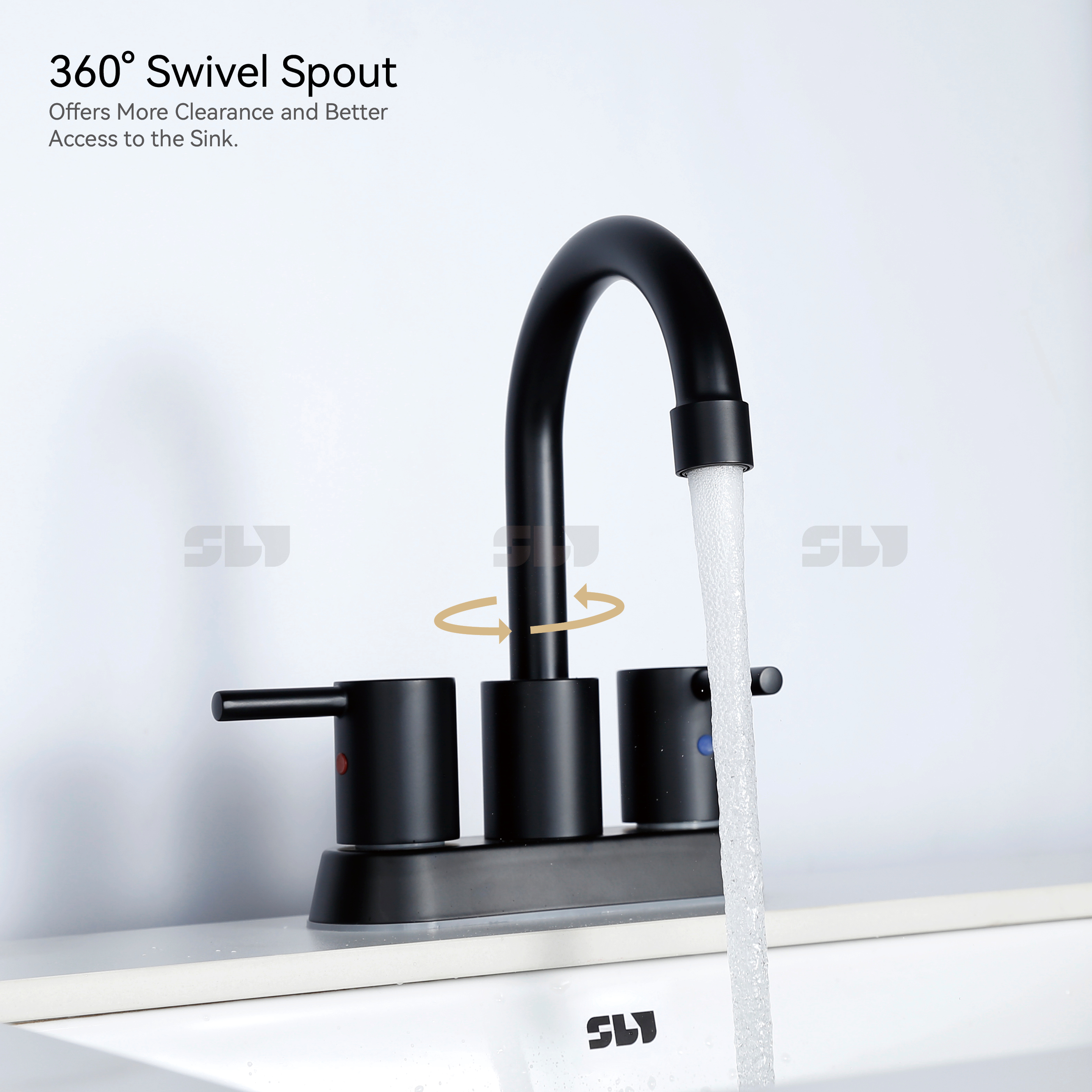 360 &deg; Badezimmerhahn