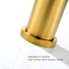 Sly Messing gebürstet Gold Wasserfall Spout Mixer Eingrad