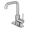 SLY Messing-Silber-Schwarz-Wasserhahn, Einhand-Badezimmerarmaturen, Waschtischmischer
