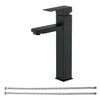 Sly Matte Black Black Griffe Messingbecken Wasserhahn Decked montiertes kaltes heißes Wasserkapsel Badezimmer