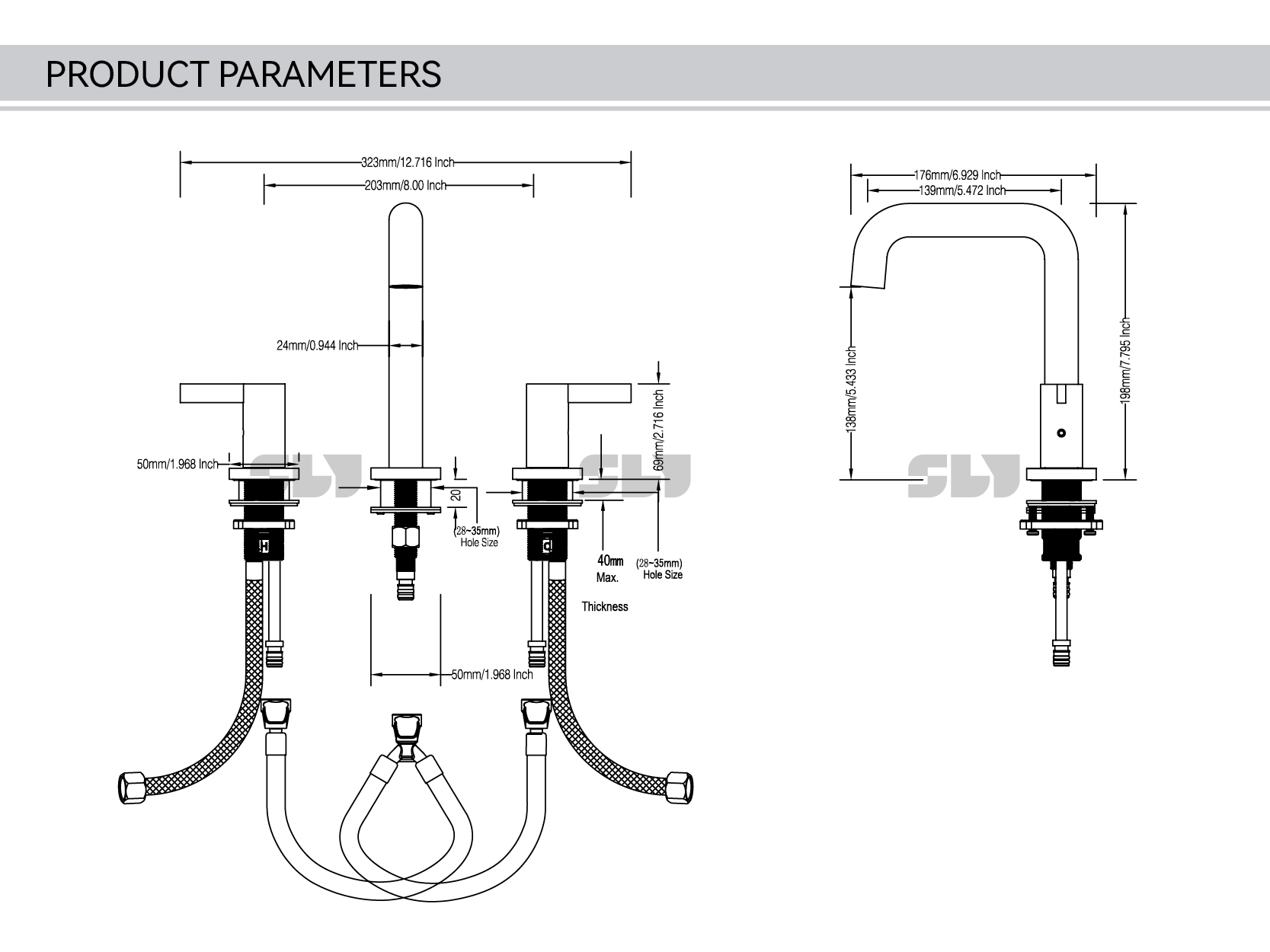 schwarzer badezimmerhahn