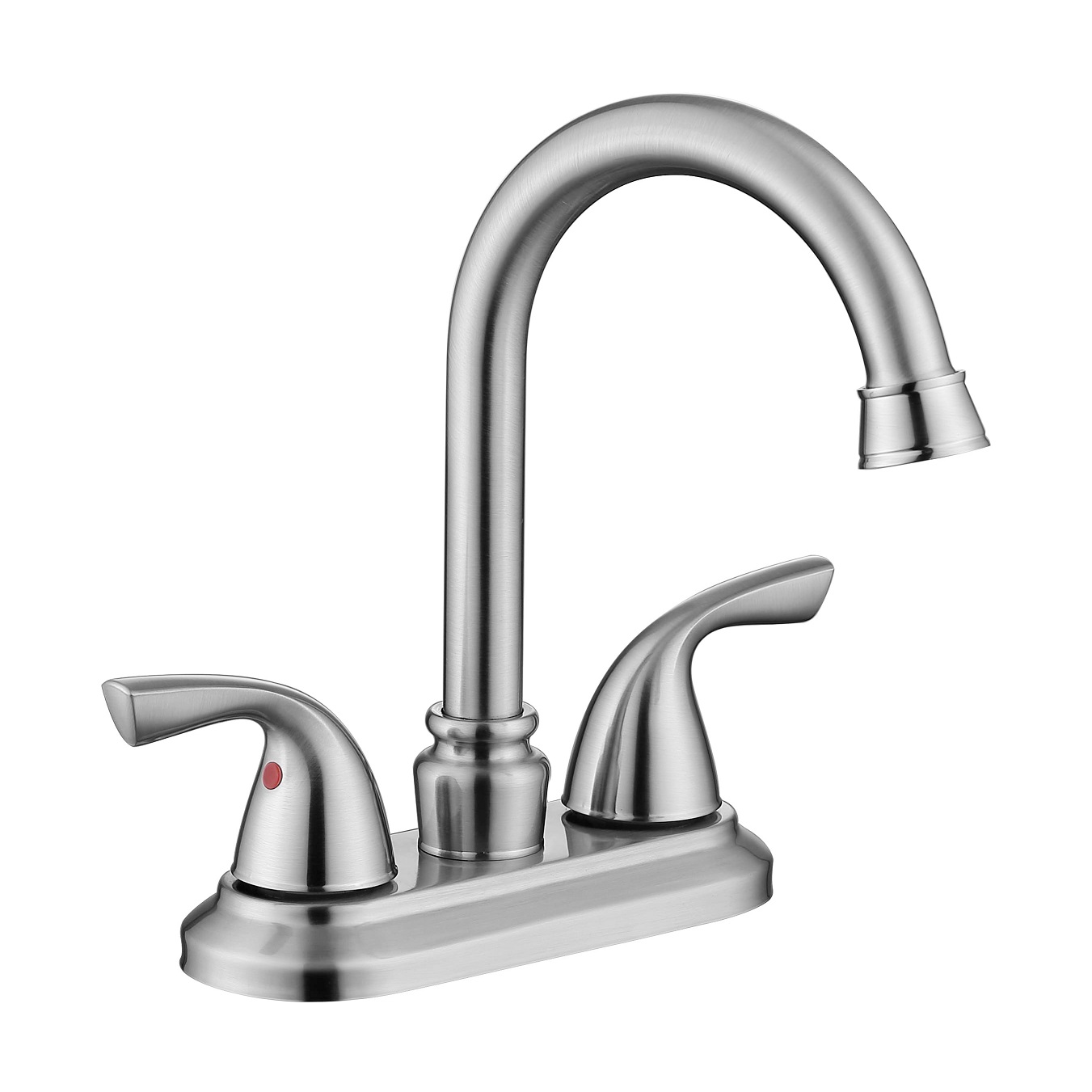 Schlaues Luxus zwei Griffe 2 Griff Badezimmer Wasserhahn gebürstetes Gold