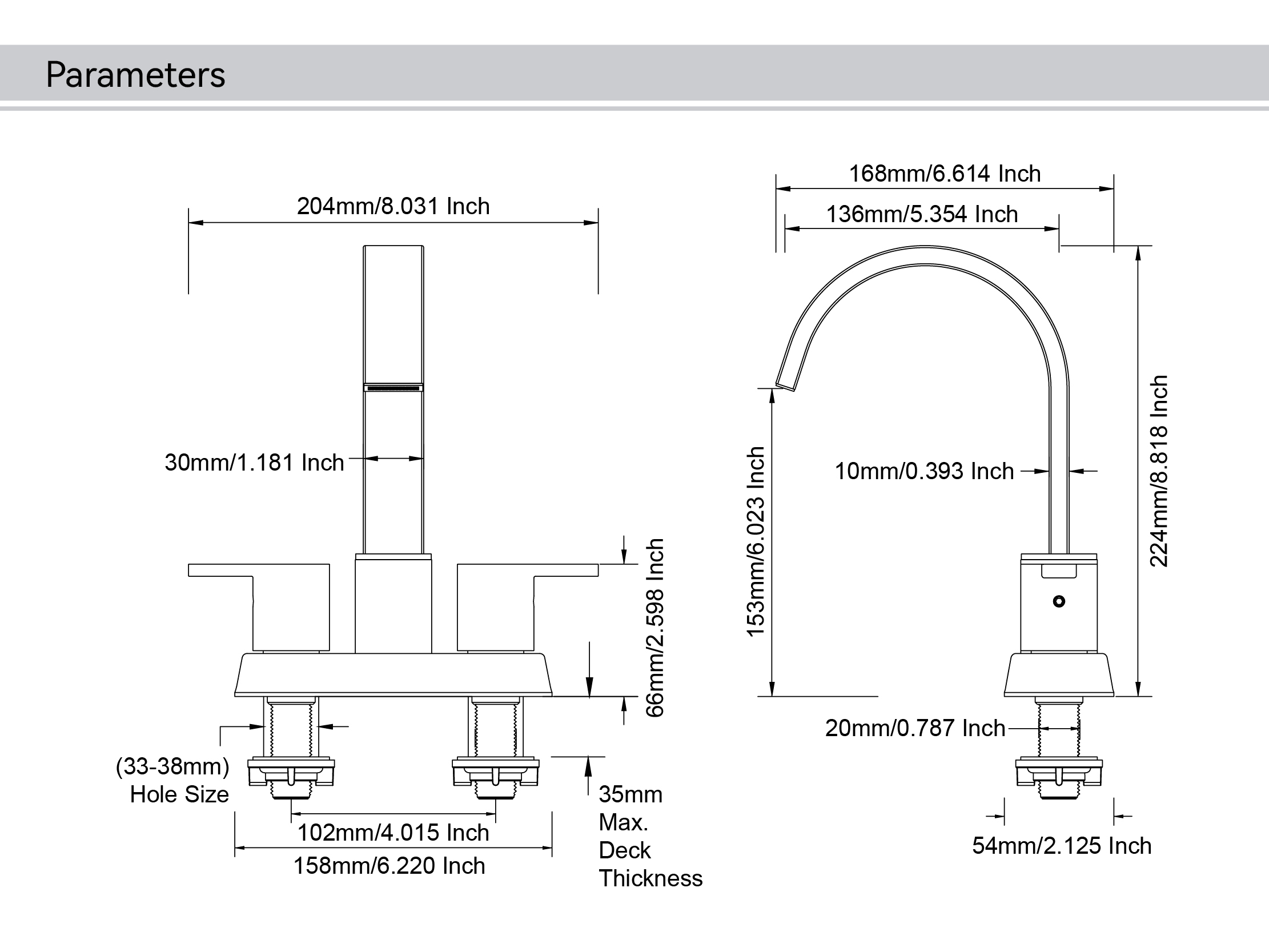 amerikanischer Standardarmatur