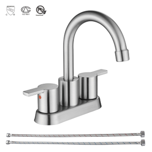 Sly Messing gebürstet Nickel Ein Loch Wasserfallmischer Waschbecken Ein -Tap -Badezimmer -Taps -Becken Wasserhahn