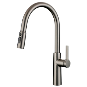 Sly gebürstete Gun Metal Fashion Ausziehen Sprühbecken Küche Taps Waschbecken Wasserhähne
