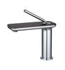 Sly Messing Titanium Gold Eingriff eins Loch moderner Waschbecken Wasserhahn