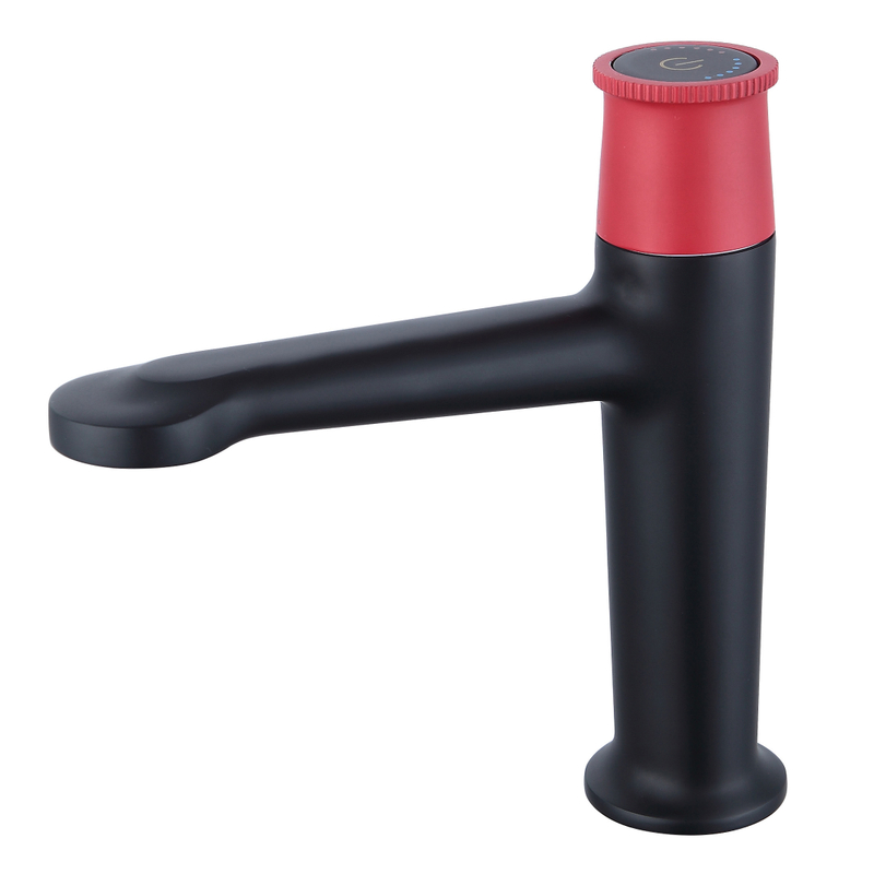 Schlaues Messing Matt Black Basin Wasserhähnen Moderner Badezimmermischer Tippen Sie auf Badezimmer Wasserhahn ein Loch Wascht